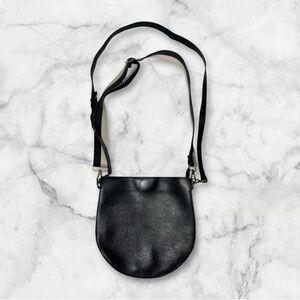 MADEWELL The Transport SaddleBag Black Leather Crossbody Sling Bag